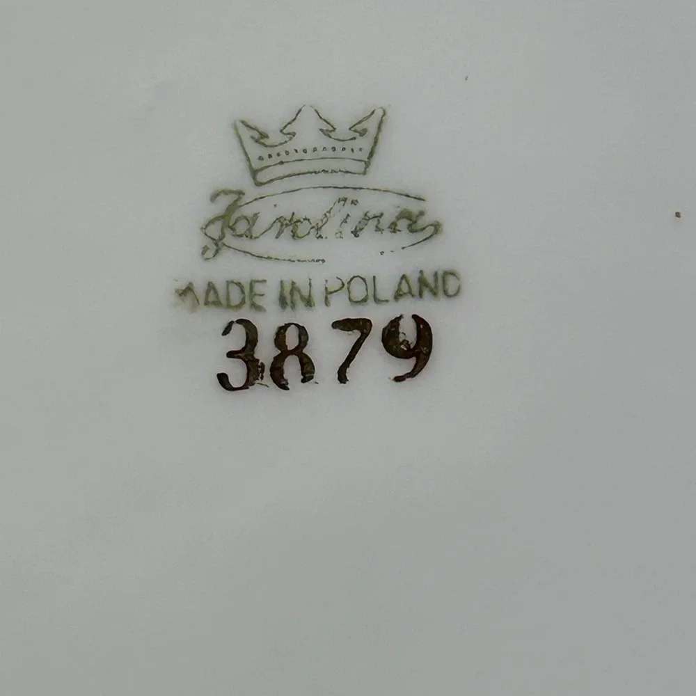 Favolina Karolina Jarolina Poland 3879 Bread Dessert‎ Silver Scalloped Floral 3